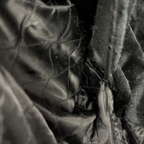 Vintage Dona Michi Black Leather Zip Up Jacket Xl - Picture 9 of 12